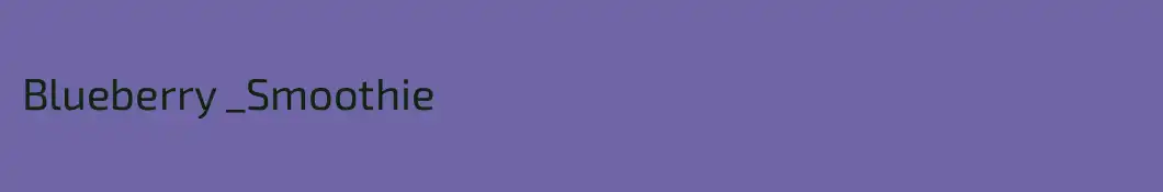 Blueberry _Smoothie